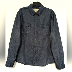 Men's Blue Denim Shirt / Size XL